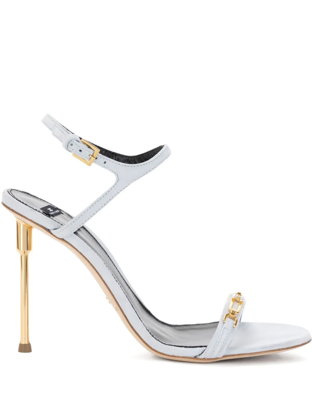 Elisabetta Franchi strappy stiletto sandals Neutrals