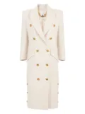 Elisabetta Franchi double-breasted coat - White