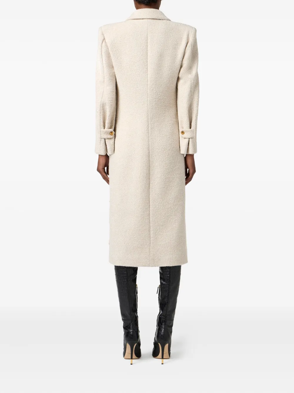 Elisabetta Franchi Jas met dubbele rij knopen Wit