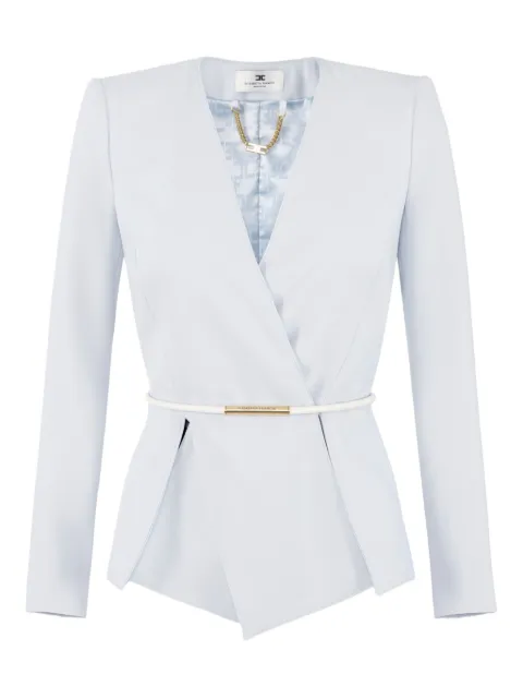 Elisabetta Franchi wrap belted blazer