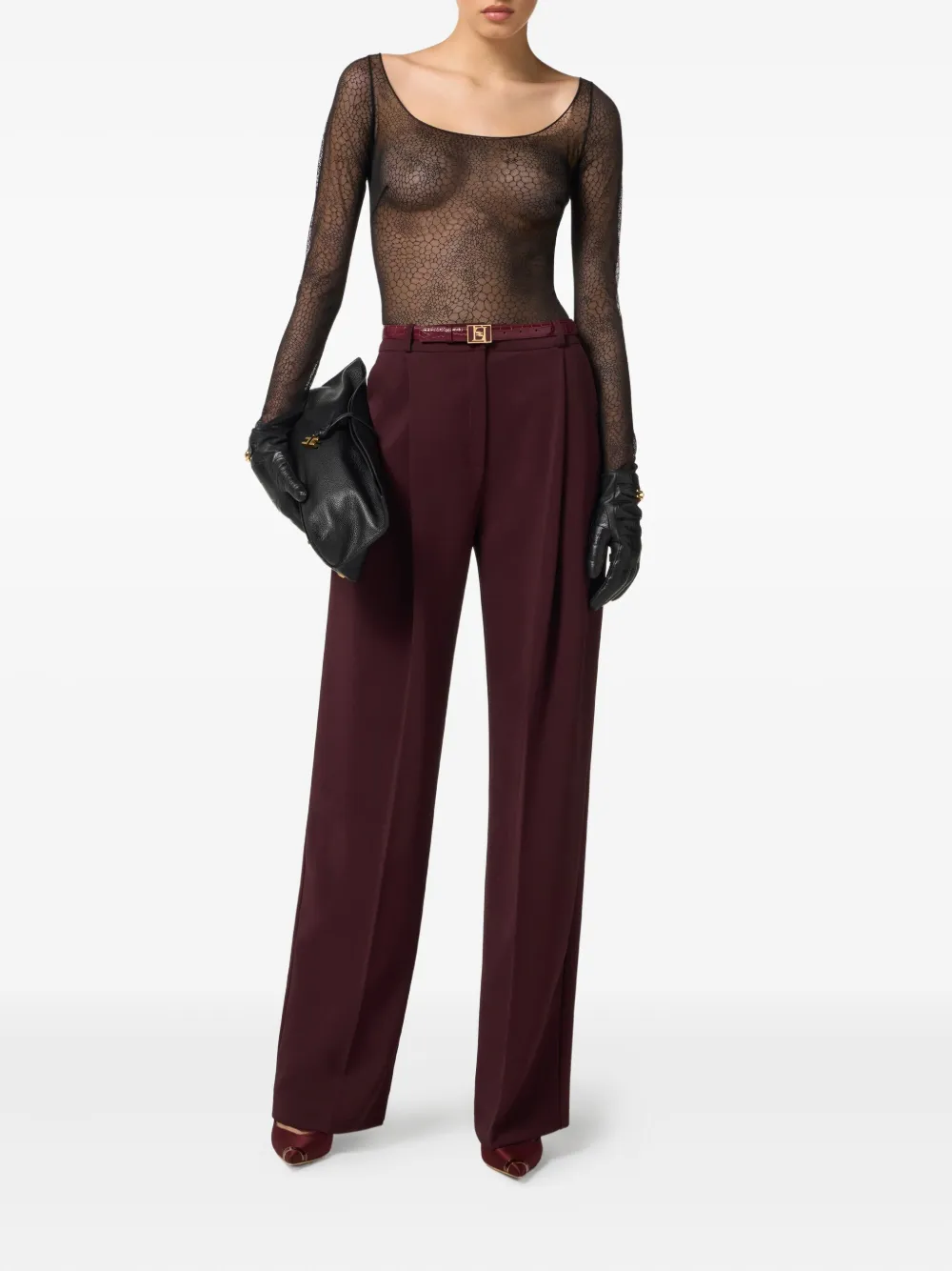 Elisabetta Franchi tailored high-waist trousers | Slacks | Image 2
