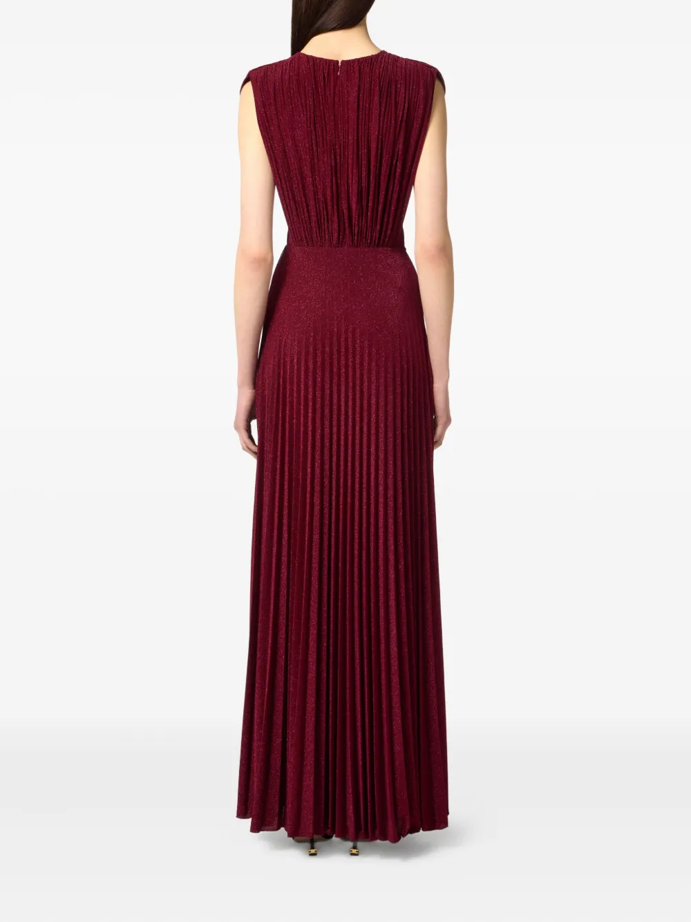 broderie-anglaise halterneck maxi dress