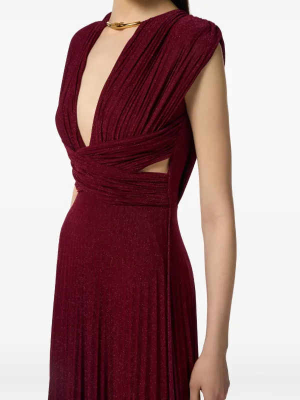 パーティードレス Elisabetta Franchi Soft Pleated Evening Dress Elisabetta Franchi Pleated bustier dress - Blue | AB17101E2565