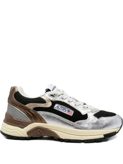 Autry metallic-details leather sneakers 