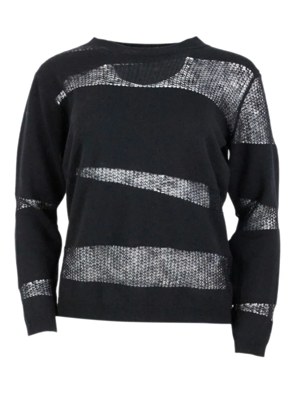 Fabiana Filippi mesh-inserts sweater | Black | Image 1