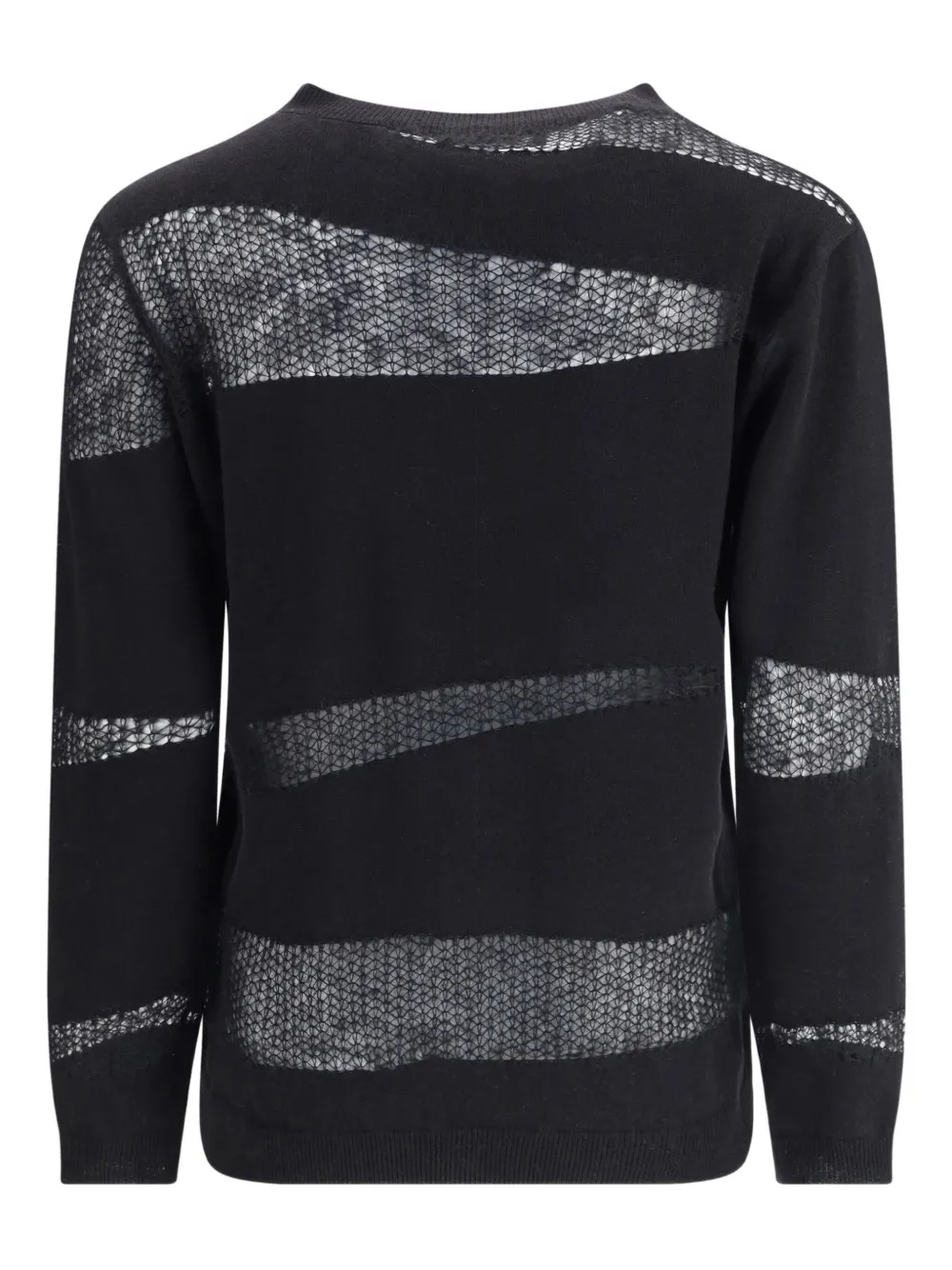 Fabiana Filippi mesh-inserts sweater - Nero