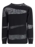 Fabiana Filippi mesh-inserts sweater - Black