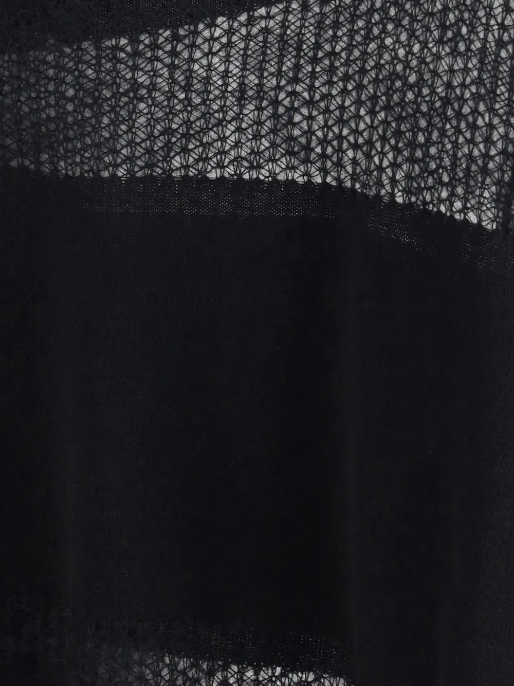 Fabiana Filippi Trui met mesh vlakken Zwart