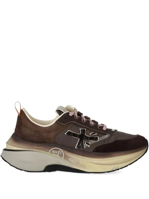 Premiata appliqué lace-up sneakers
