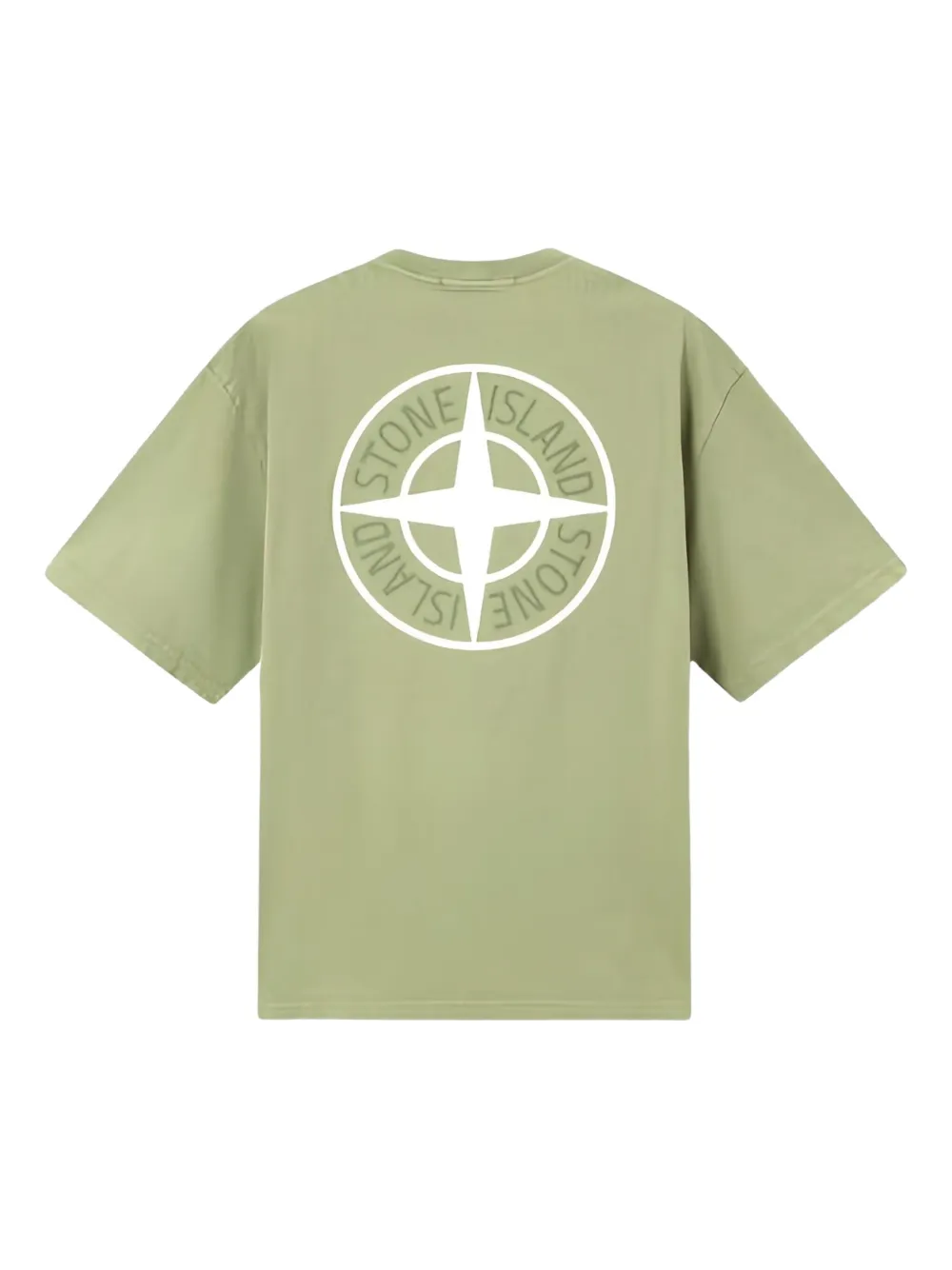 Stone Island T-shirt met Compass-logopatch - Groen