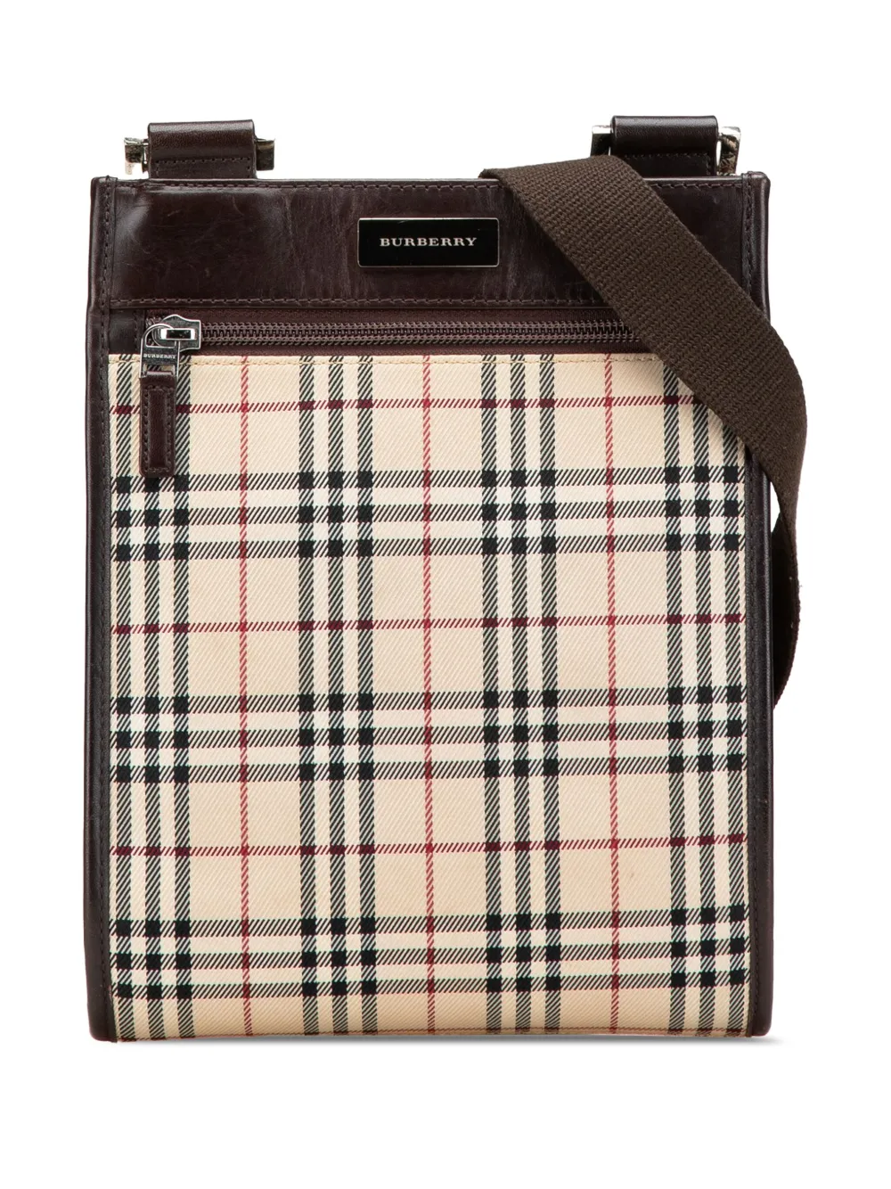 Burberry Pre-Owned 2000-2017 House Check Canvas crossbody bag | Brown | Image 1