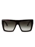 Victoria Beckham Eyewear geometric-frame sunglasses - Brown
