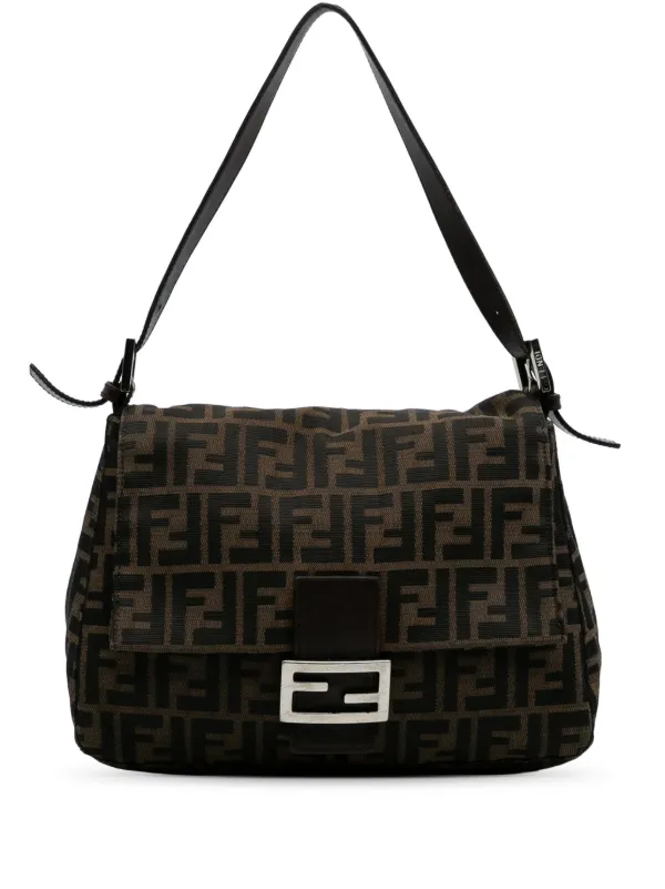 国内発送フェンディ ママ フォーエバーバッグ ズッカ Fendi Pre-Owned 2000-2010 ズッカ キャンバス マンマ
