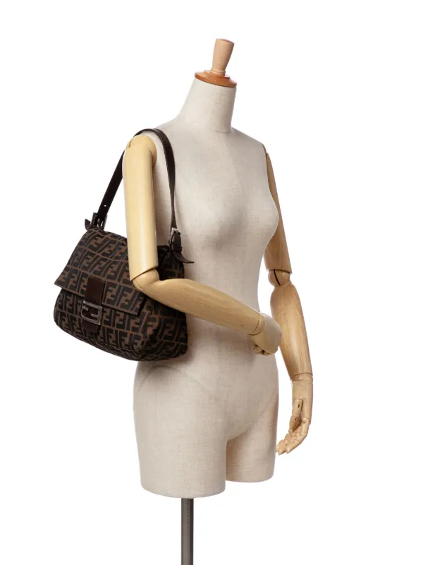 国内発送フェンディ ママ フォーエバーバッグ ズッカ Fendi Pre-Owned 2000-2010 ズッカ キャンバス マンマ