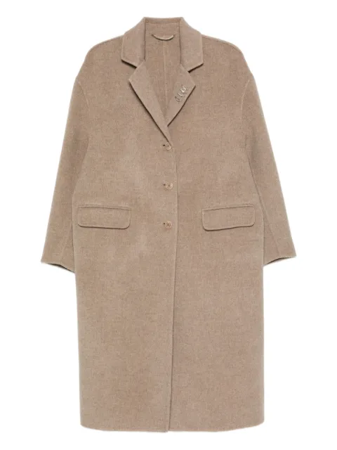 Ermanno Scervino Efezia button-fastening flap-pocket coat