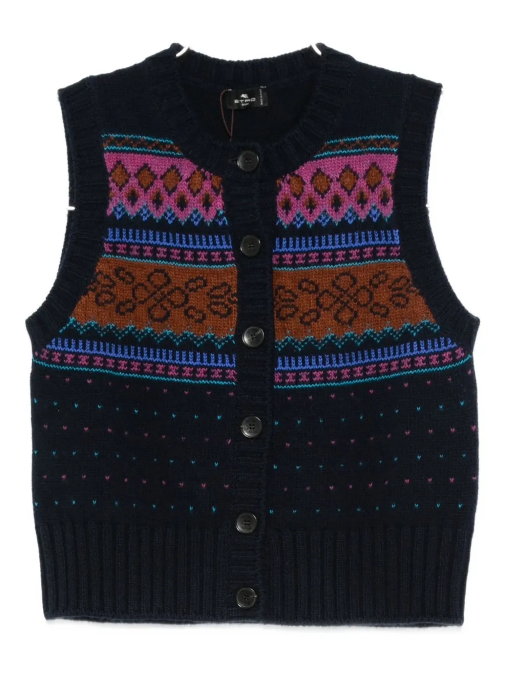 ETRO Cardigan con bottoni - Blu