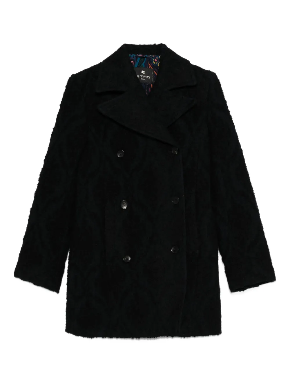 ETRO Jas met dubbele rij knopen Blauw
