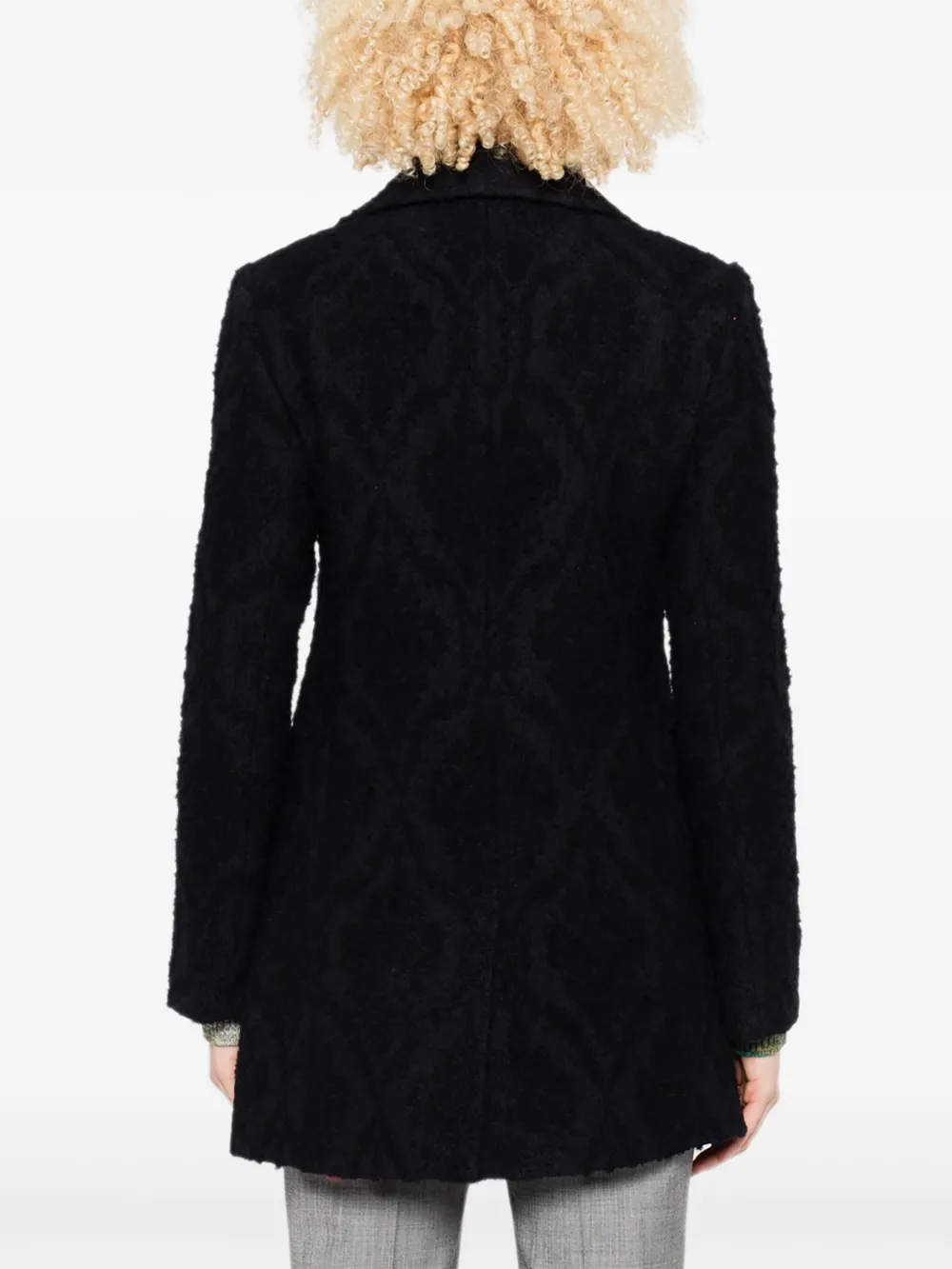 ETRO Jas met dubbele rij knopen Blauw