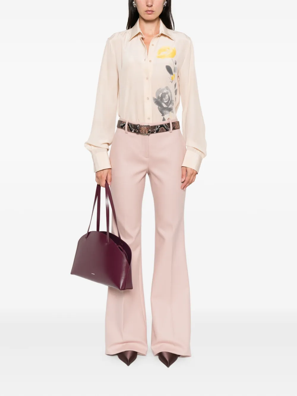 Ermanno Scervino Flared pantalon Roze
