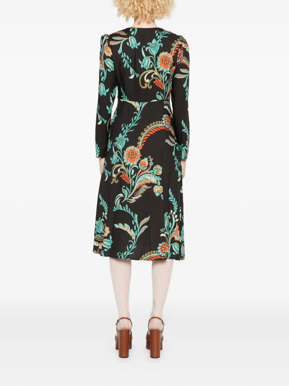 ETRO Jurk met bloemenprint Zwart