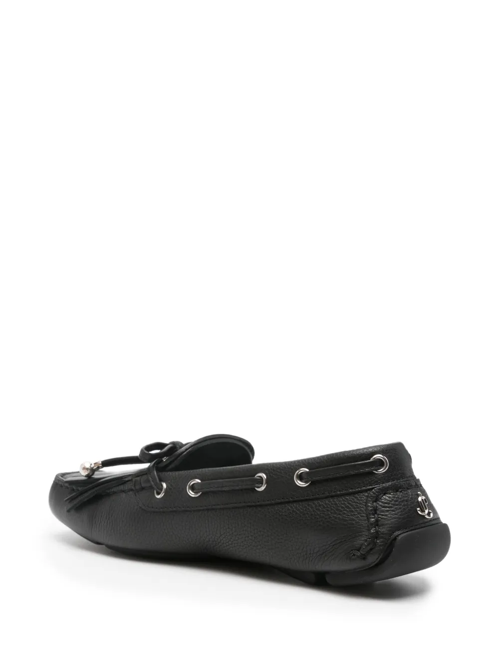 Jimmy Choo tassel leather loafers Black