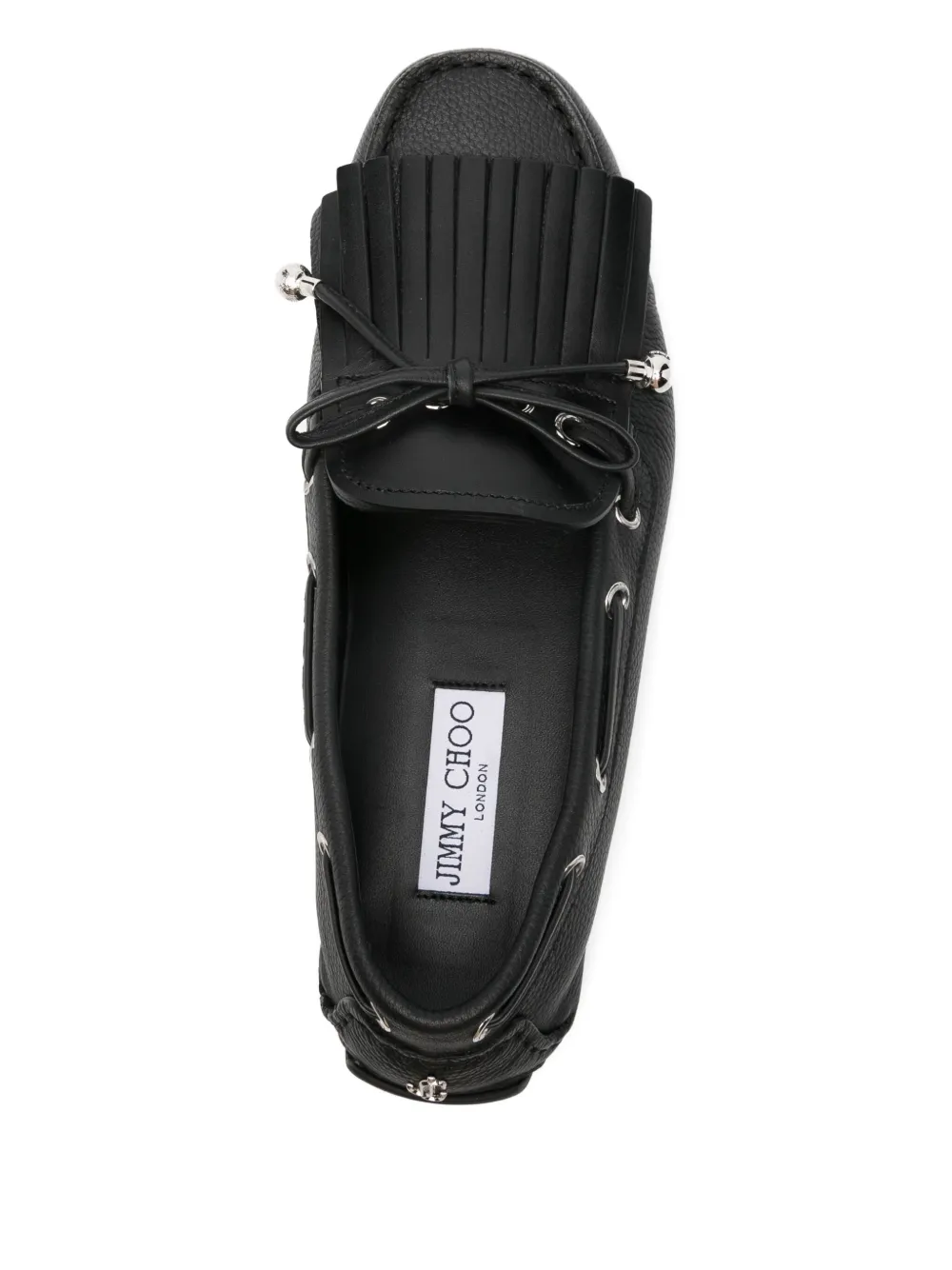 Jimmy Choo tassel leather loafers Black