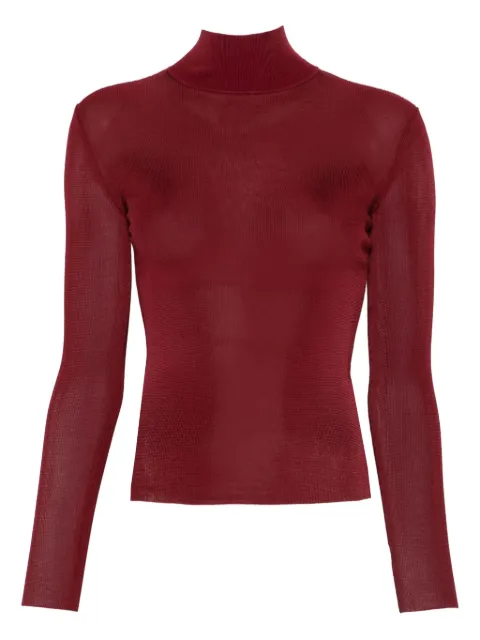Self-Portrait roll-neck long-sleeve top