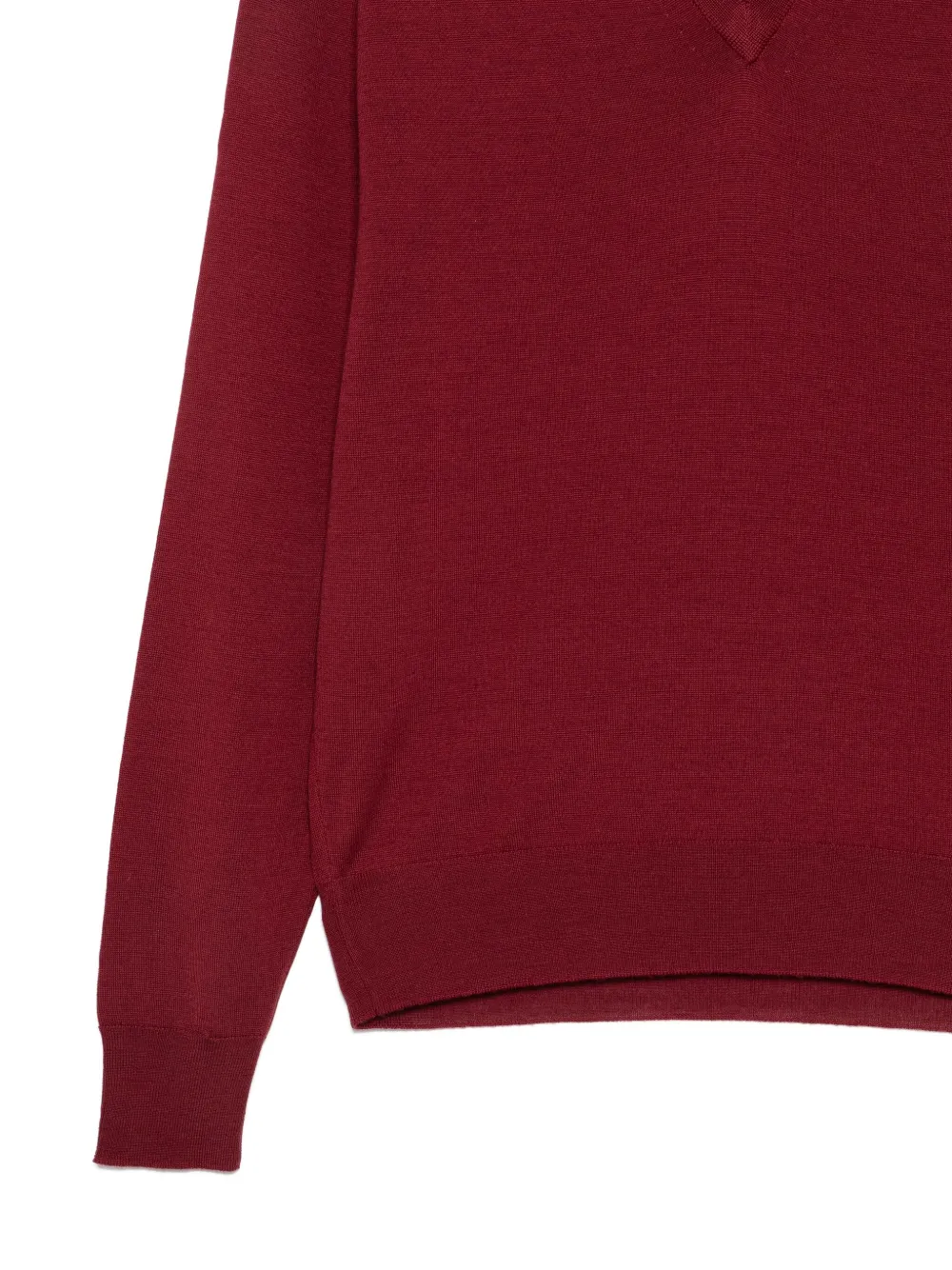 John Smedley V-neck Sweater In Red