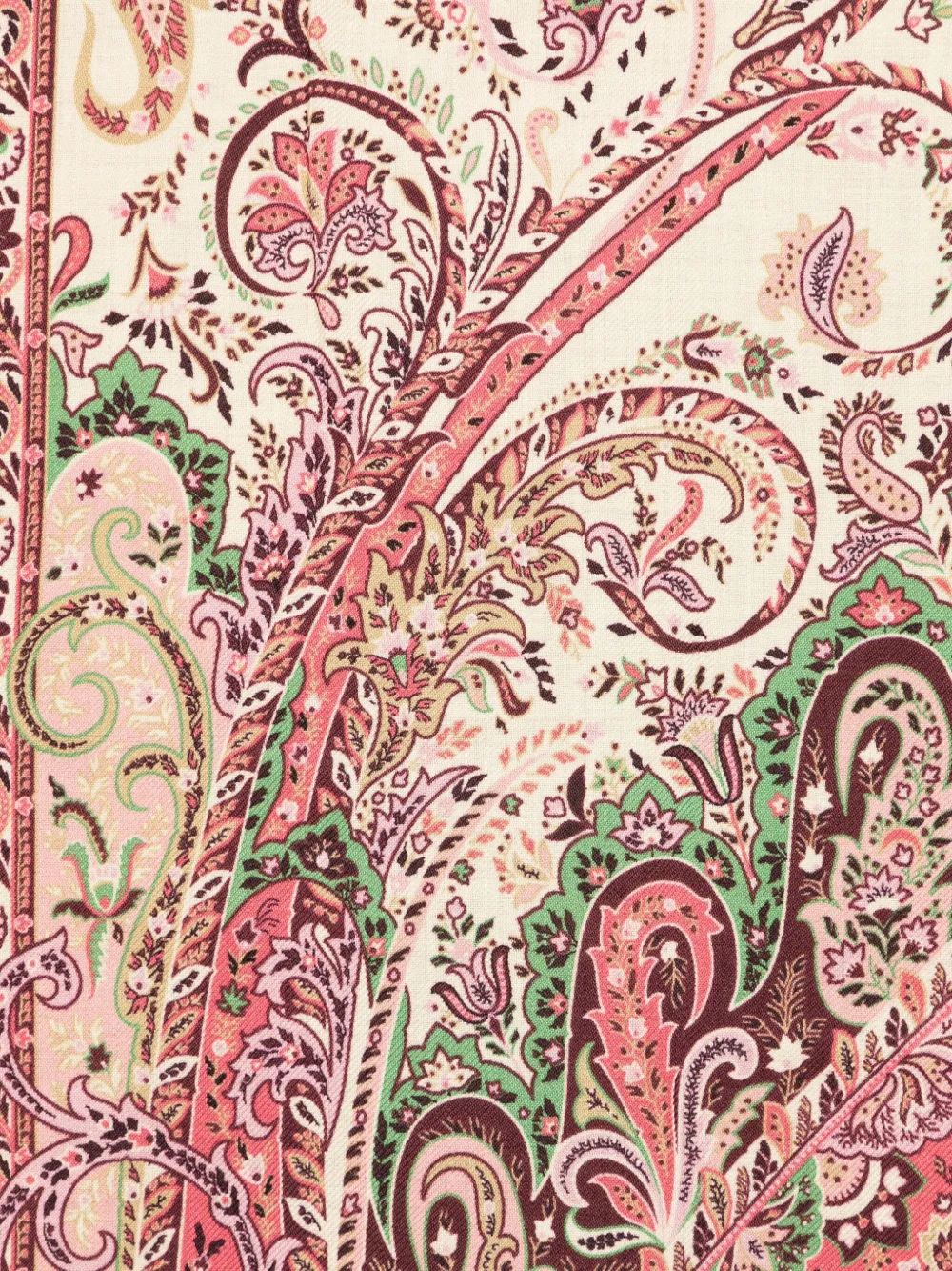 ETRO Sjaal met paisley-patroon - Beige