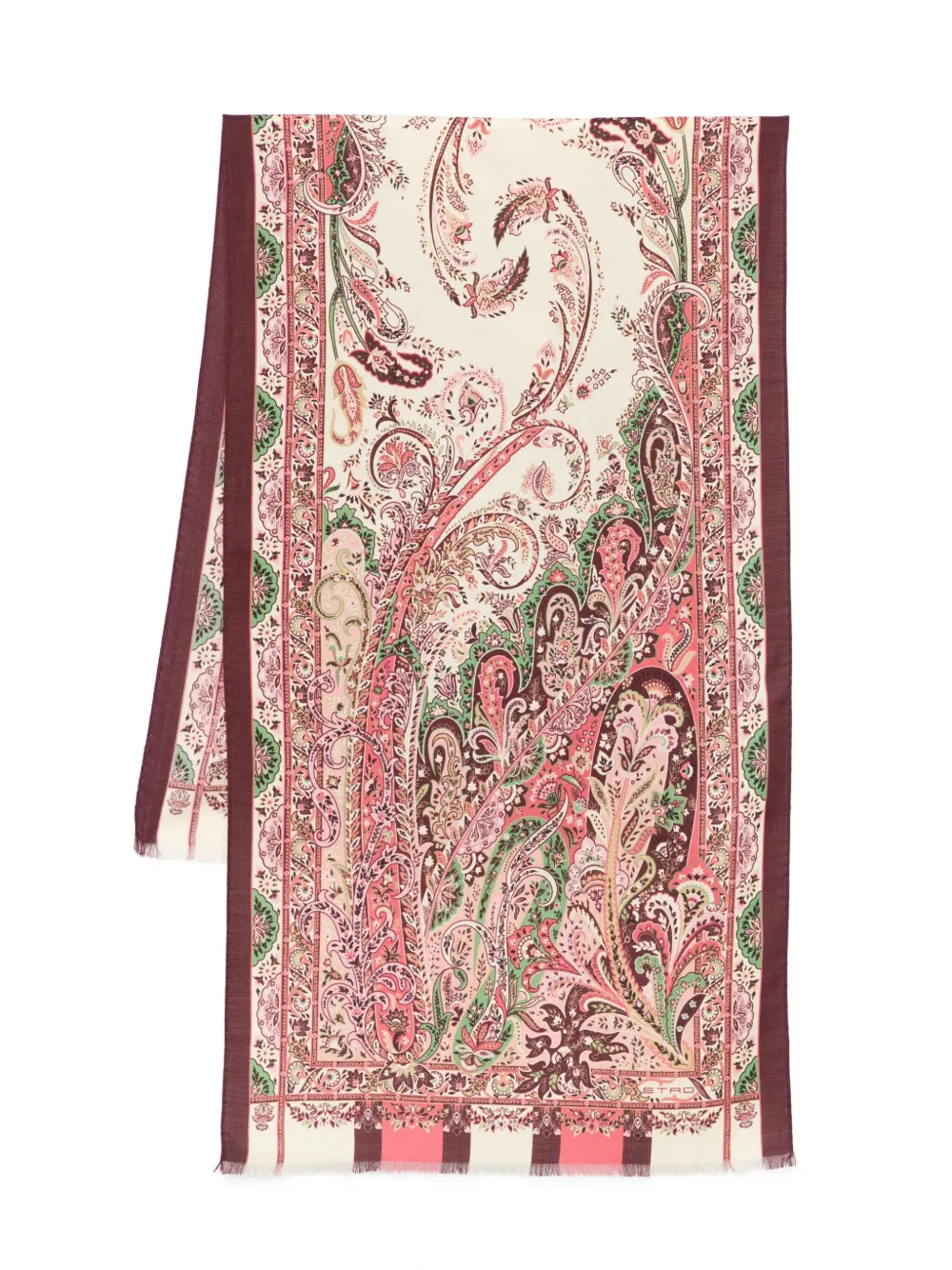 ETRO Sjaal met paisley-patroon Beige