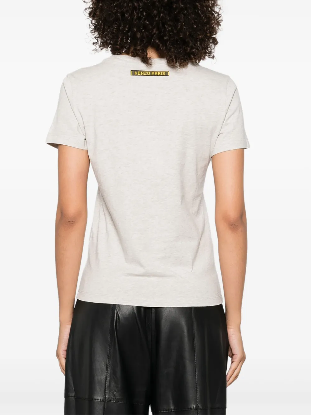 Kenzo elephant-print cotton top Grijs