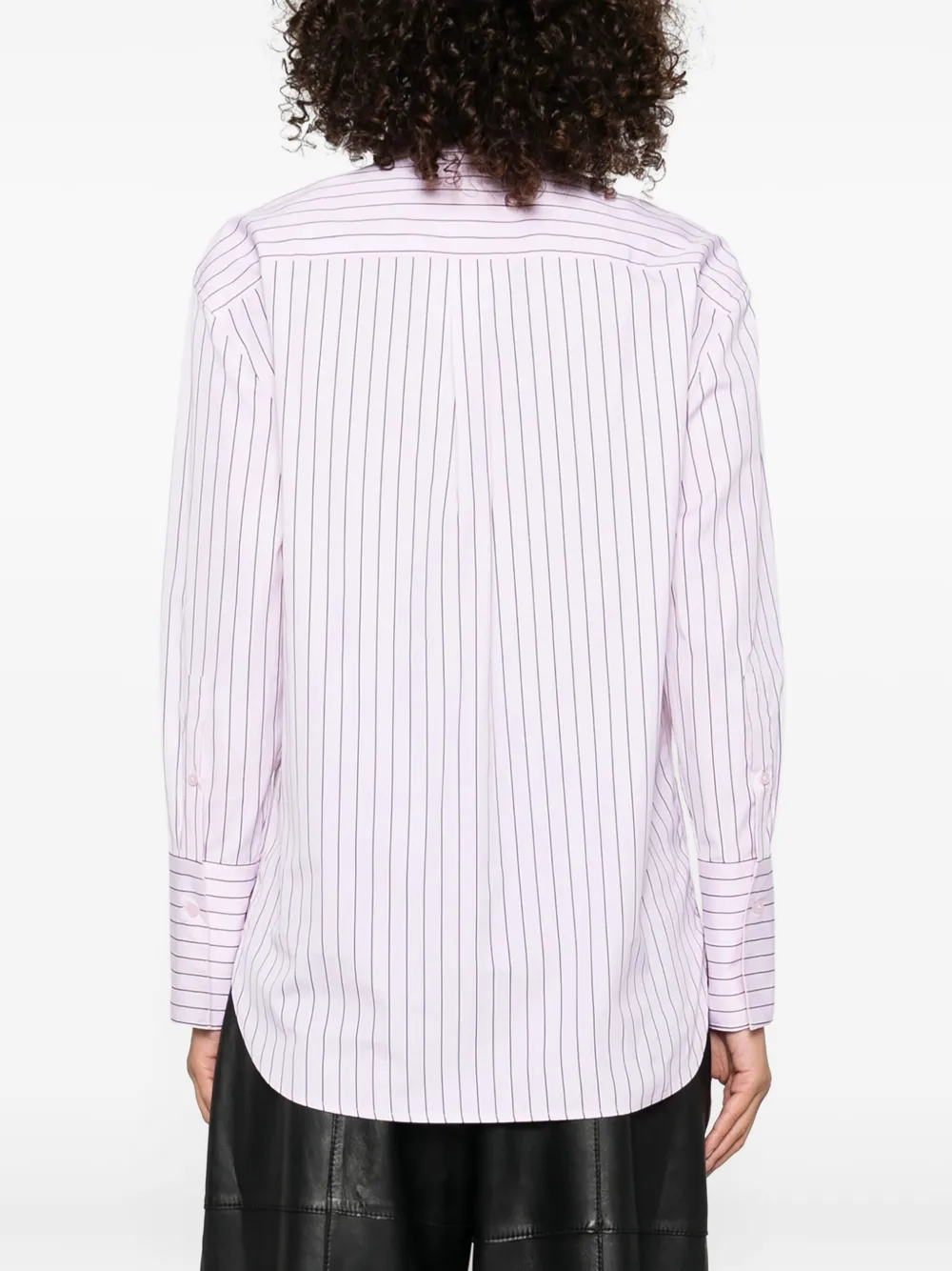 Kenzo striped pin-detail shirt Roze