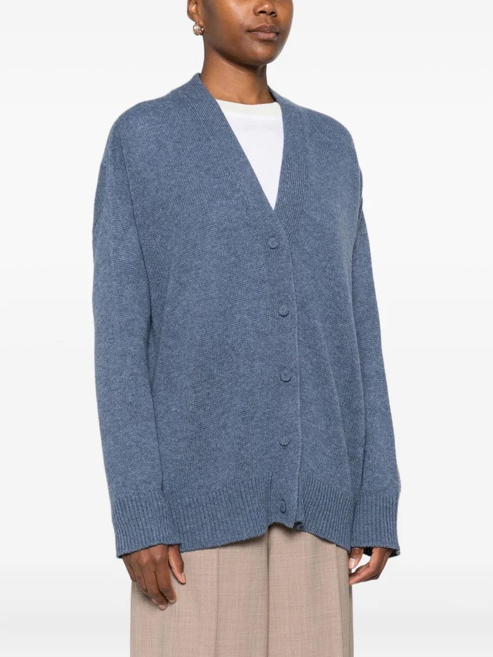 Fabiana Filippi Button-front Cardigan In Blue