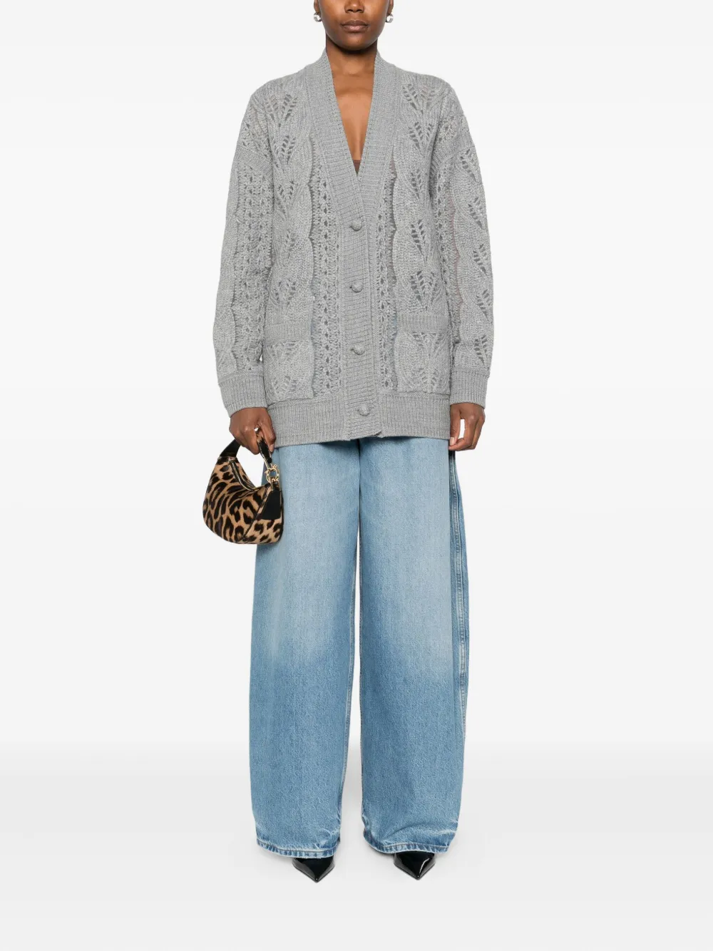 Ermanno Scervino cable-knit button cardigan | Cardigans | Image 2