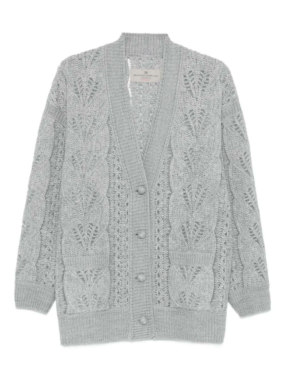 Ermanno Scervino cable-knit button cardigan | Grey | Image 1
