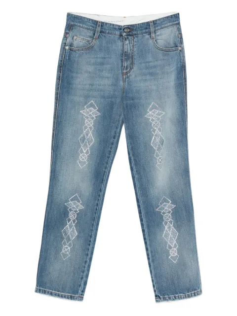 Ermanno Scervino rhinestone-embellished jeans