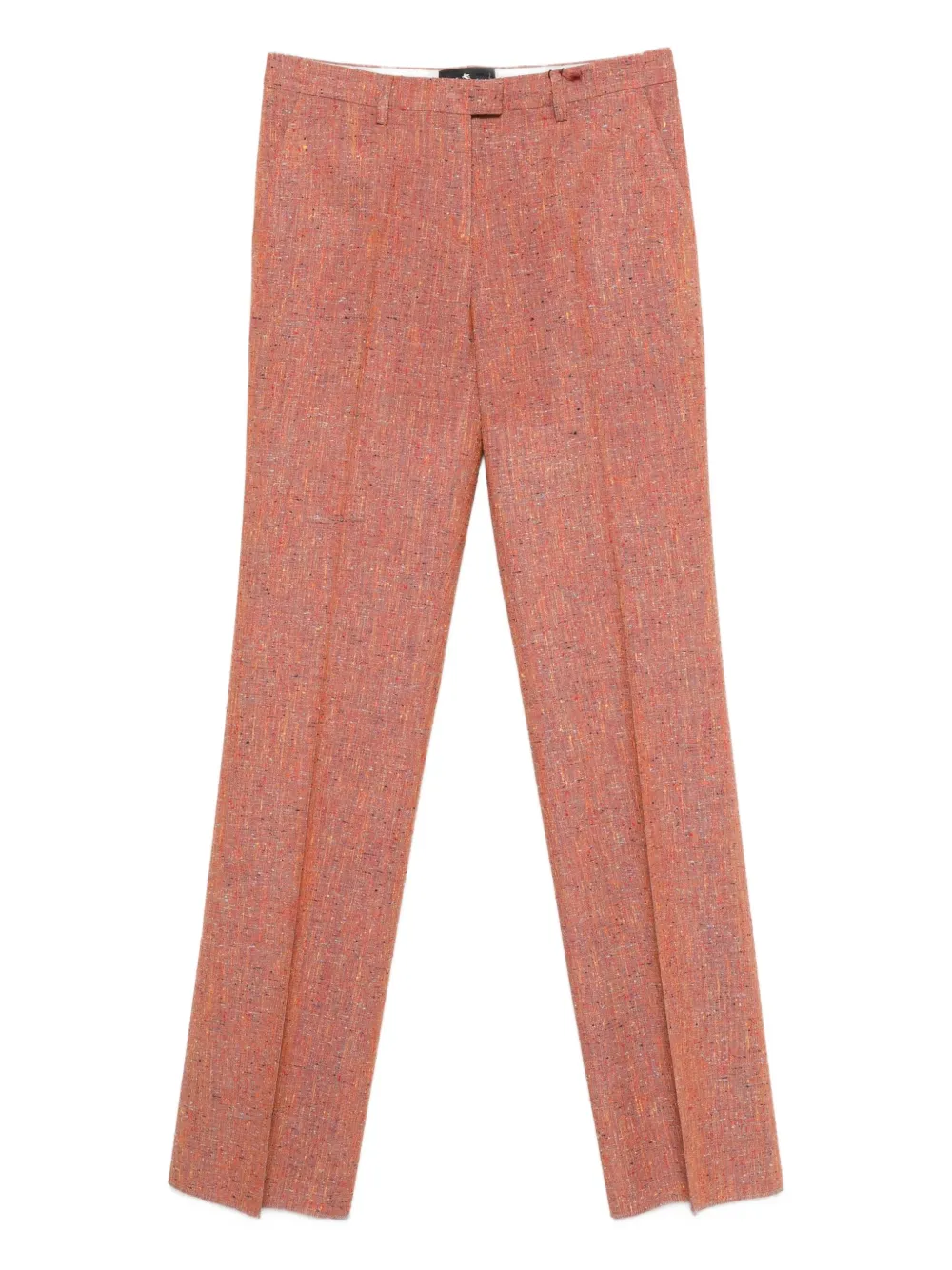 ETRO Tweed broek met spikkels Rood