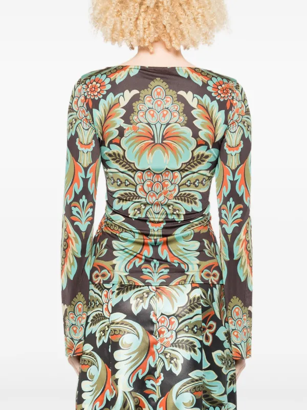 ETRO フローラル Tシャツ | ブラック | FARFETCH JP