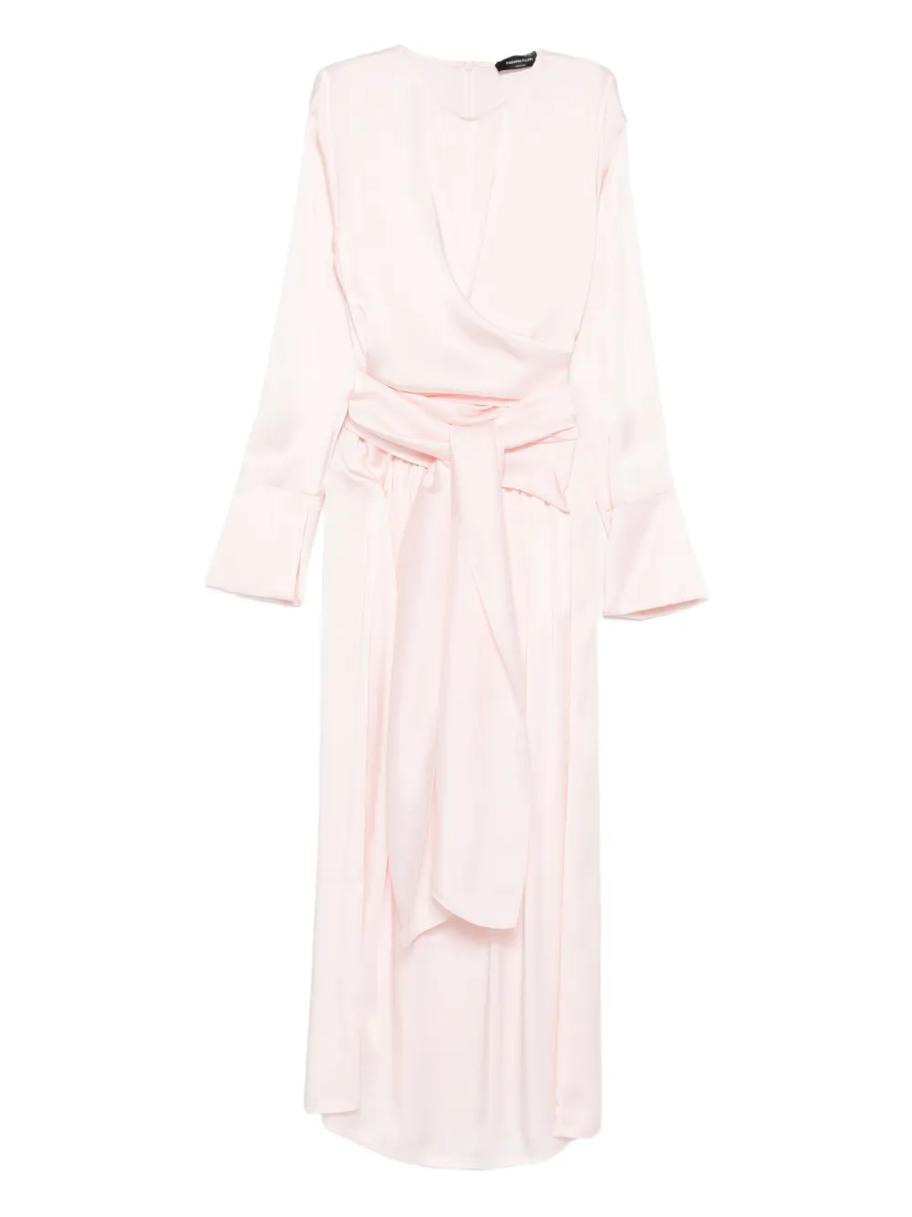 Fabiana Filippi Belted Wrap Dress In Pink