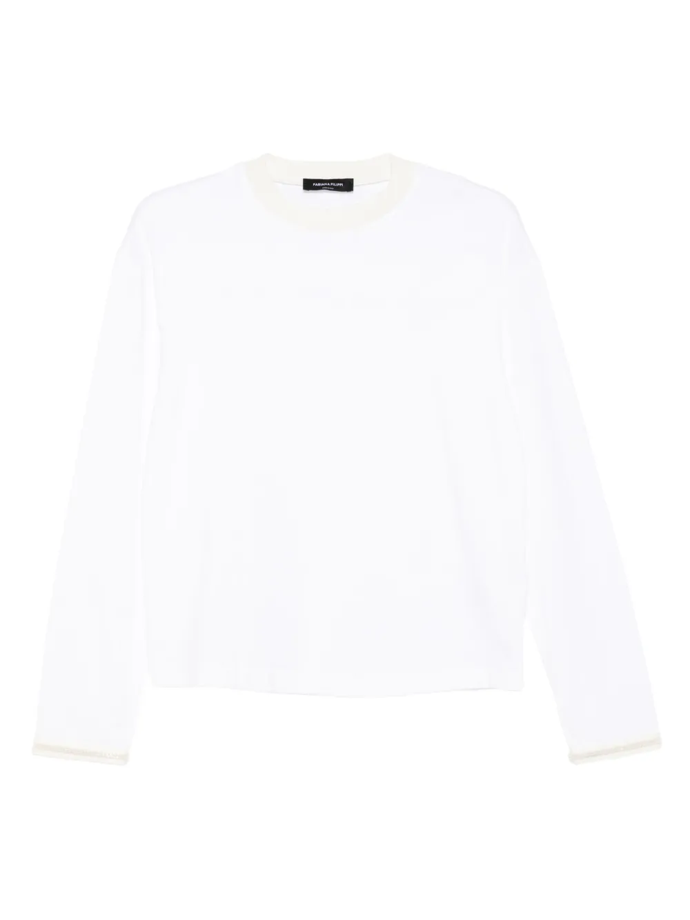 Fabiana Filippi embellished long-sleeve sweater | White | Image 1