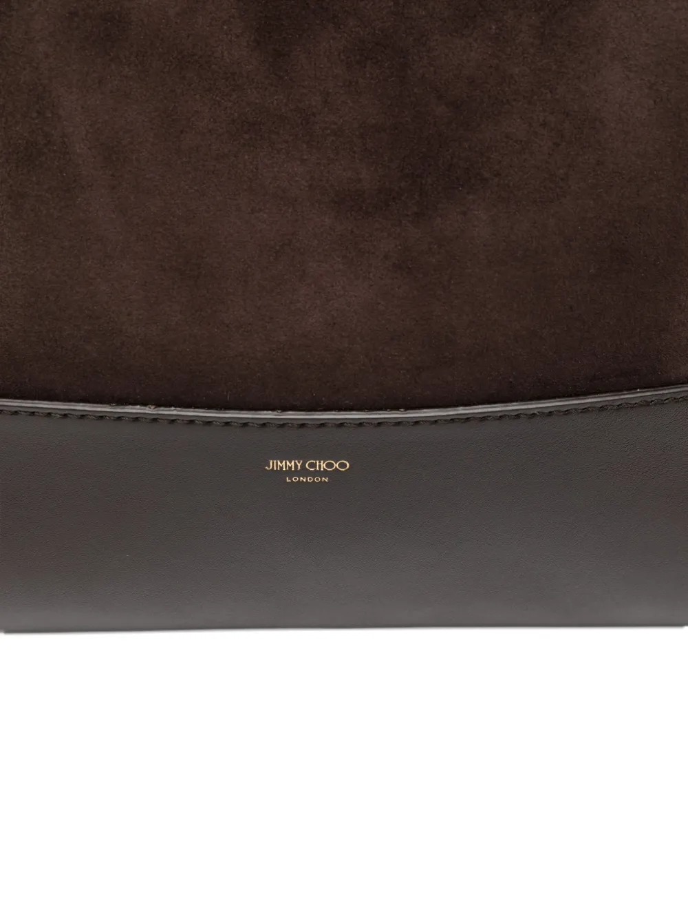 Jimmy Choo Diamond medium suède leren schoudertas Bruin