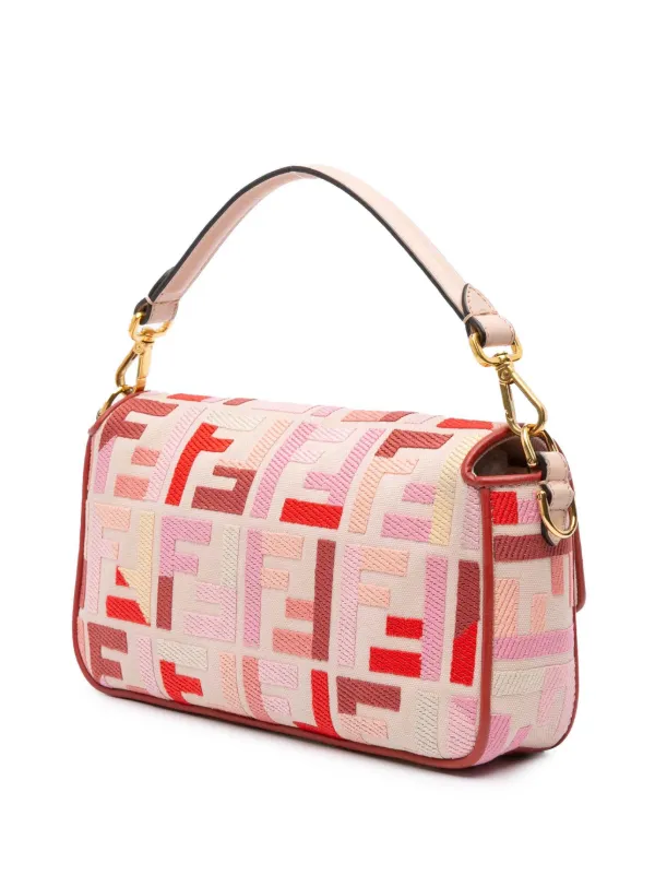 Fendi Pre-Owned 2010-2024 Zucca Embroidered Canvas Baguette