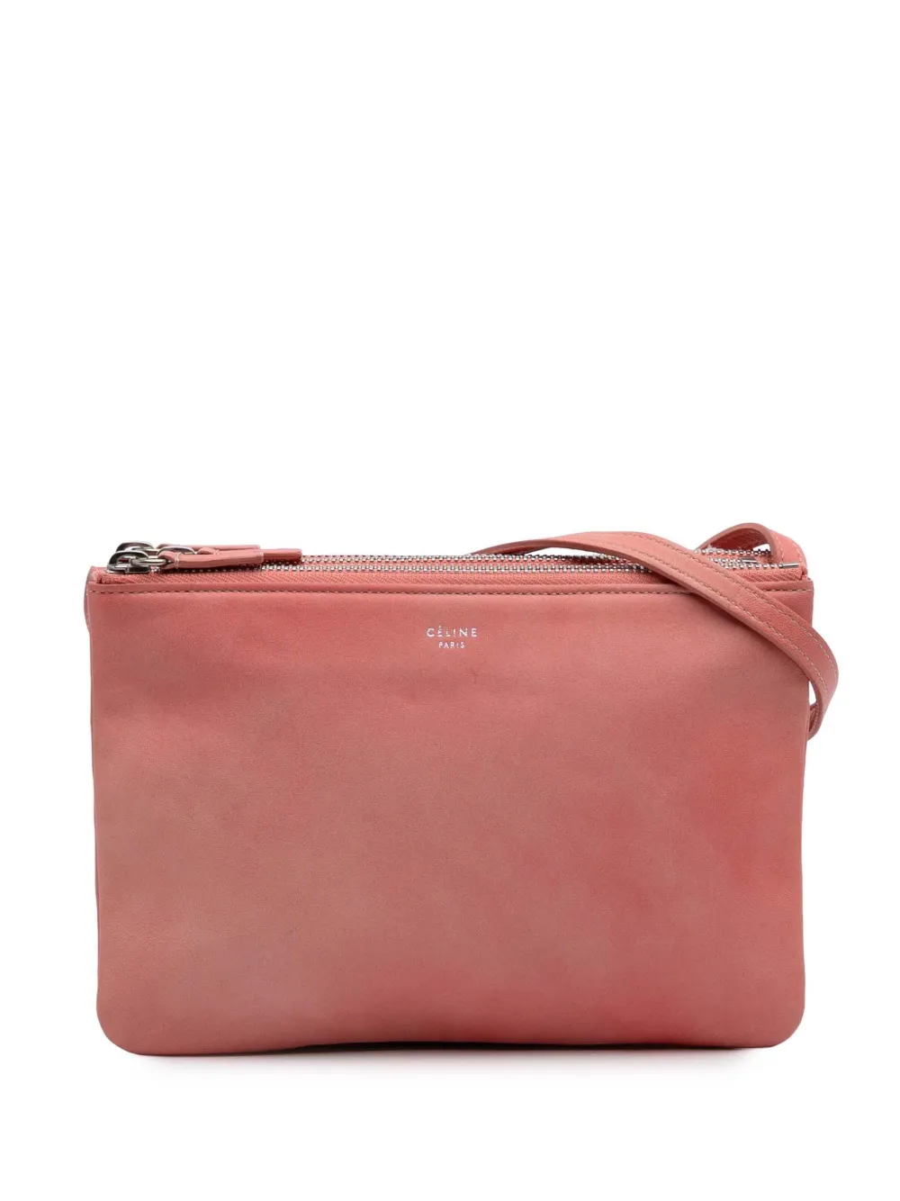 Céline Pre-Owned 2018 Small Lambskin Trio crossbody bag - ピンク Céline Pre-Owned 2018 Small Lambskin Trio crossbody bag - ピンク