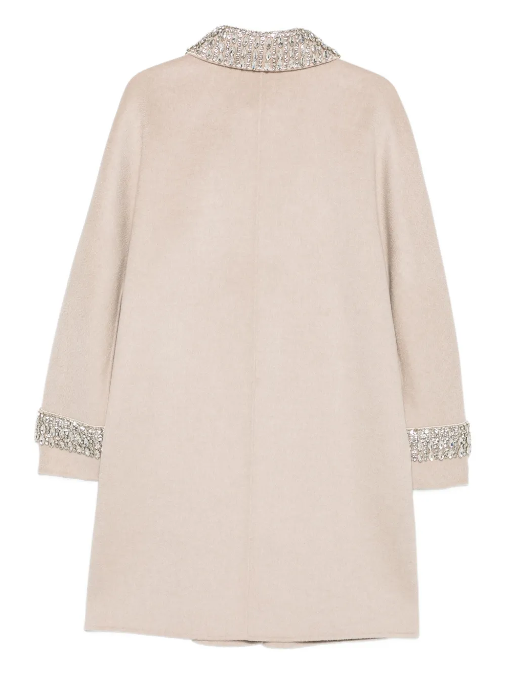 Marina Rinaldi embellished-cuff wool coat | Single Breasted Coats | Image 2