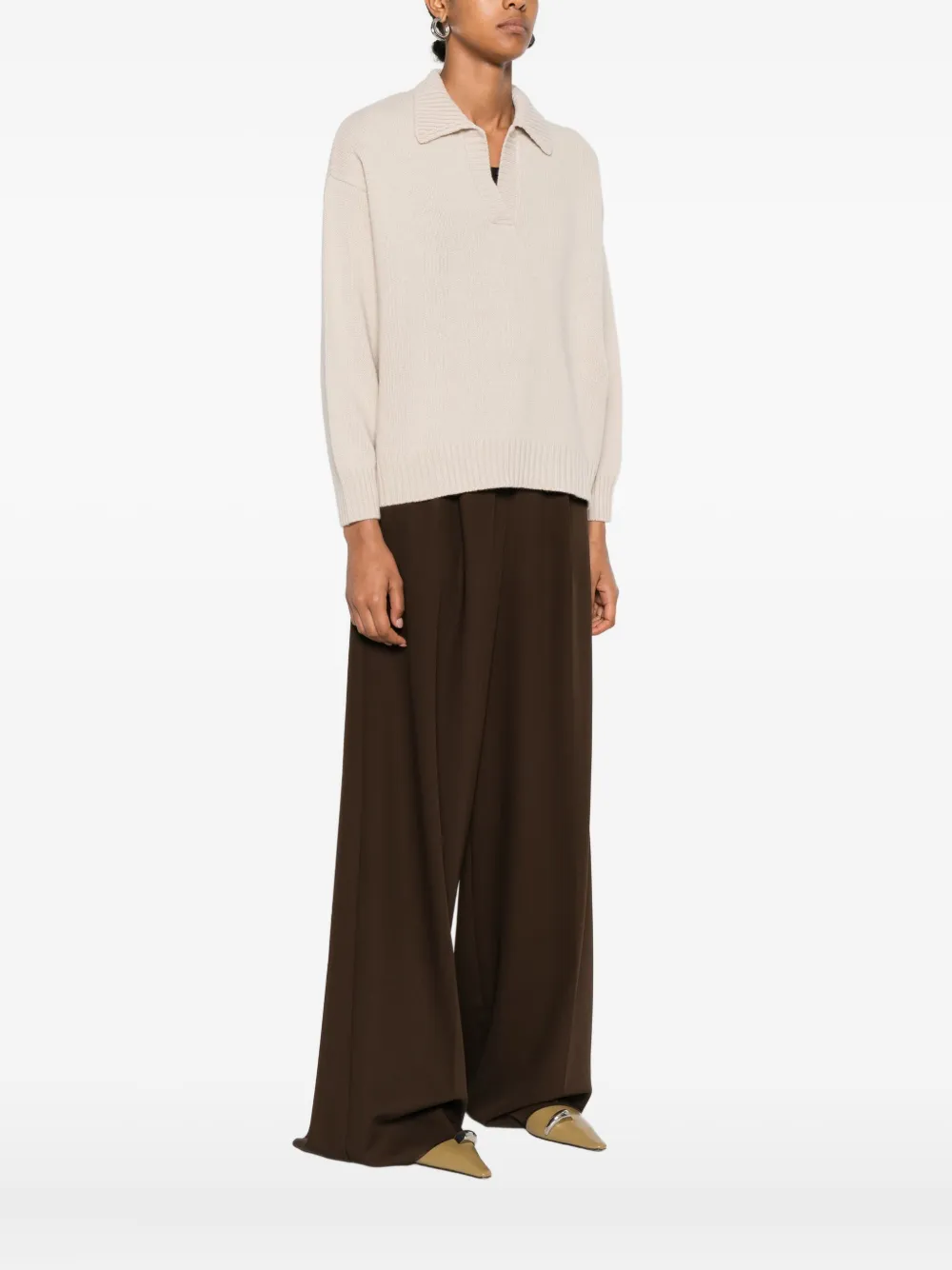 Weekend Max Mara v-neck sweater Beige