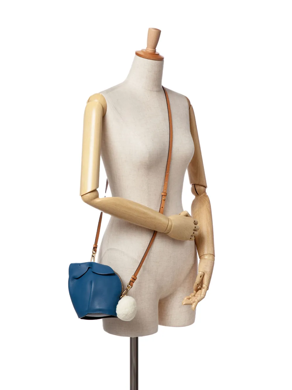 Loewe Pre-Owned 2010-2024 Mini Calfskin Shearling Bunny crossbody bag | Pre-Owned | Image 2