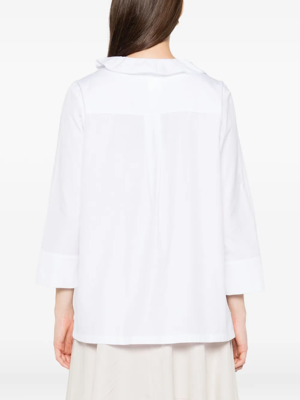 'S Max Mara Blouse verfraaid met ruches Wit