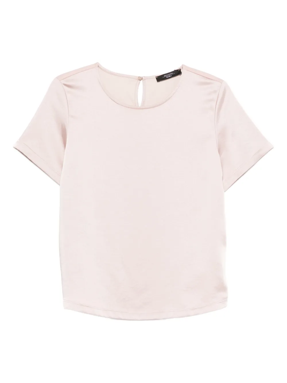 Weekend Max Mara Top met korte mouwen en keyhole hals Beige