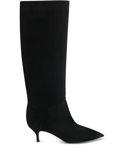 Casadei pointed flat knee-high boots
