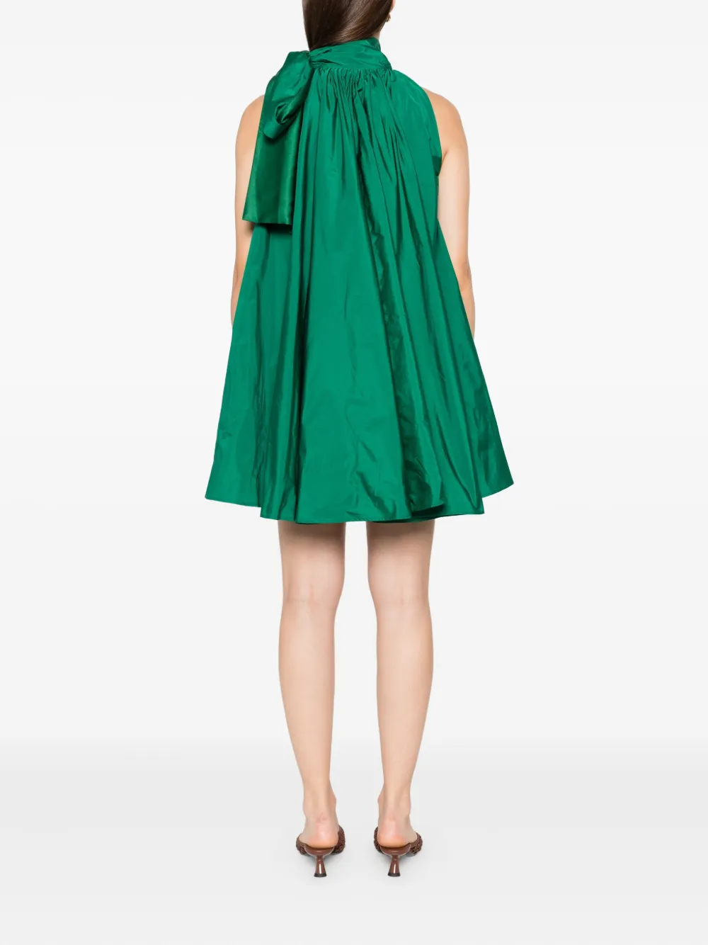 Max Mara Jurk met strikdetail Groen